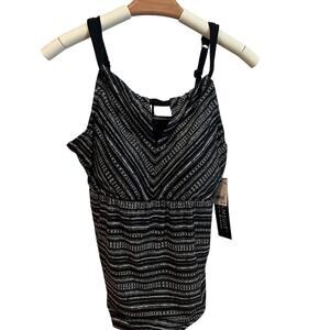 Dreamsuit by Miracle Brands Women's Slimming Tankini Swim Top - Size 14 - NWT